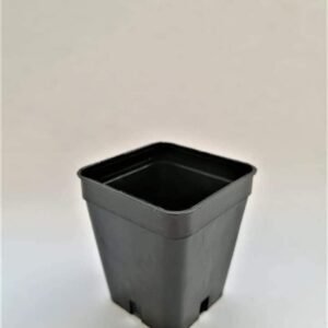 Vaso nero Quadro in plastica 5x5x6